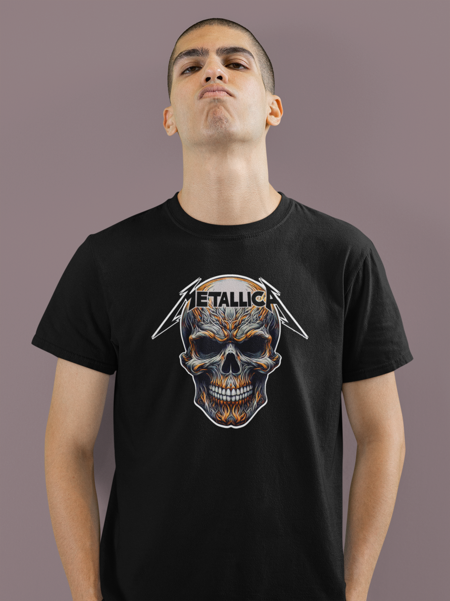 Nome do produto: Camiseta Metallica Skull