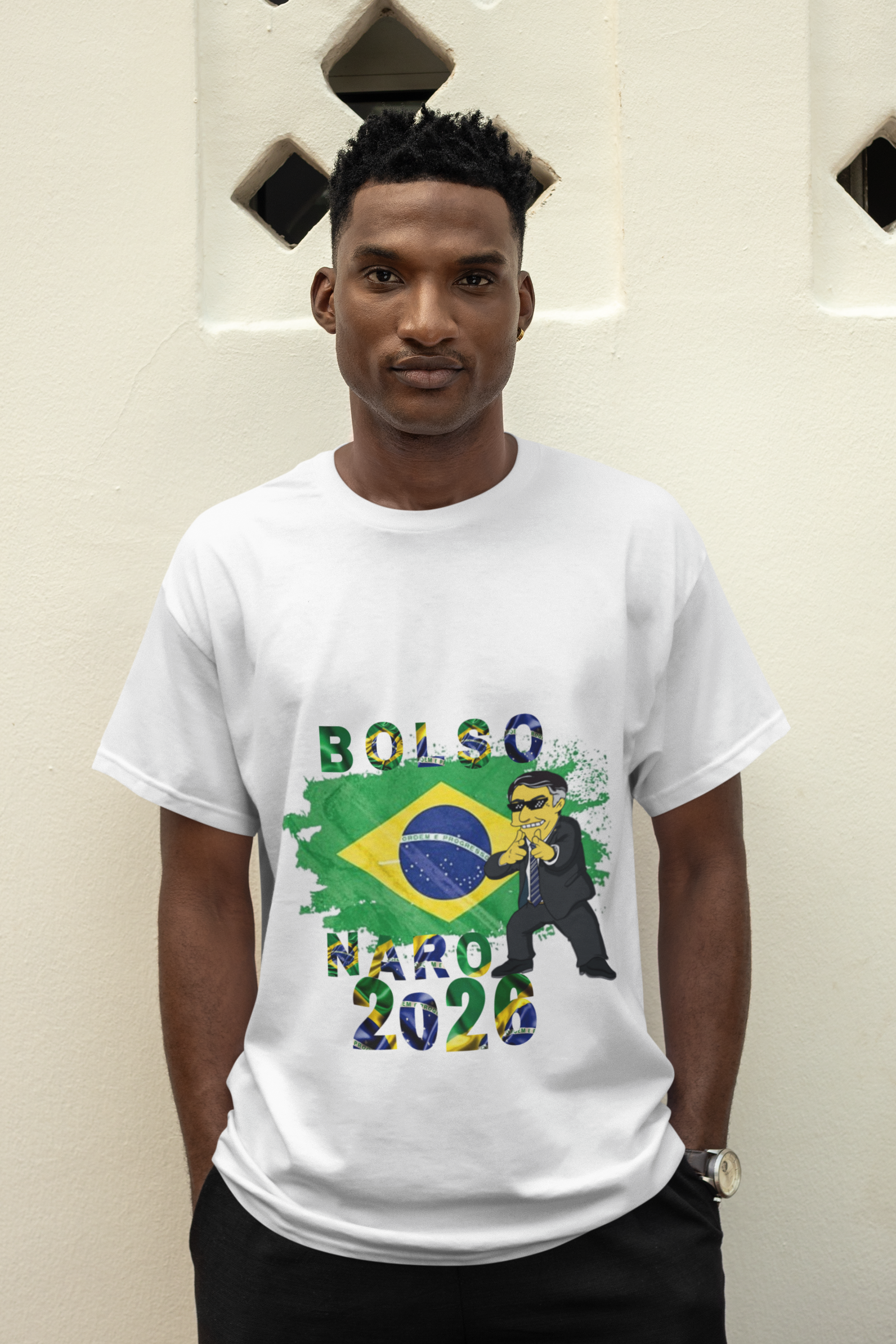 Nome do produto: Camiseta Masculina Bolsonaro 2026