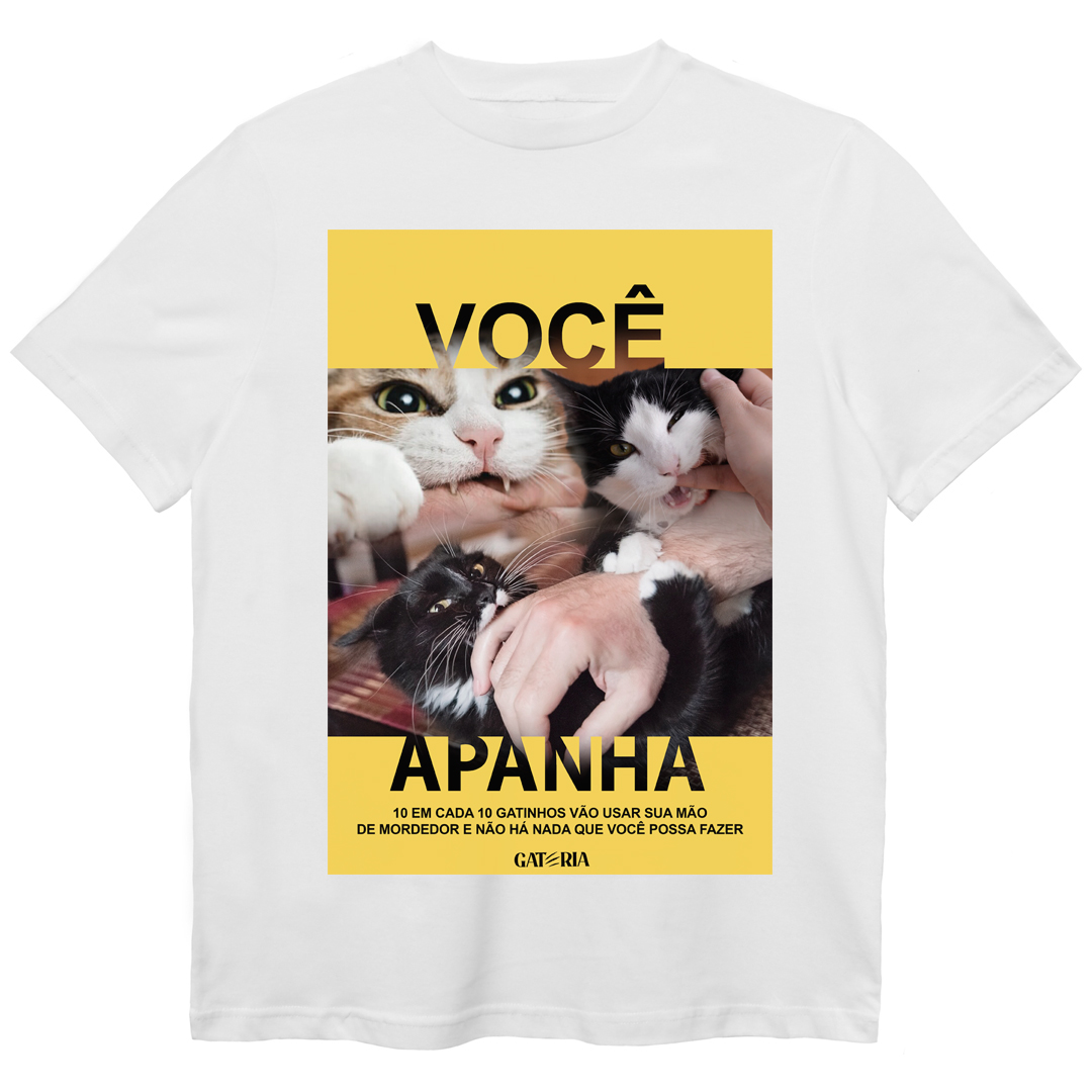 Nome do produto: Camiseta Voê Apanha - Branco