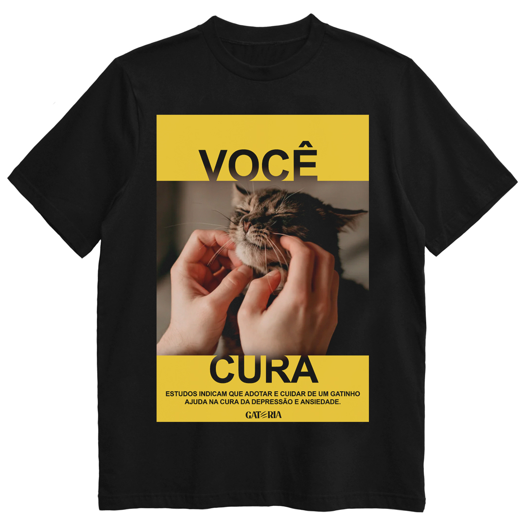 Nome do produto: Camiseta Você Cura - Preto