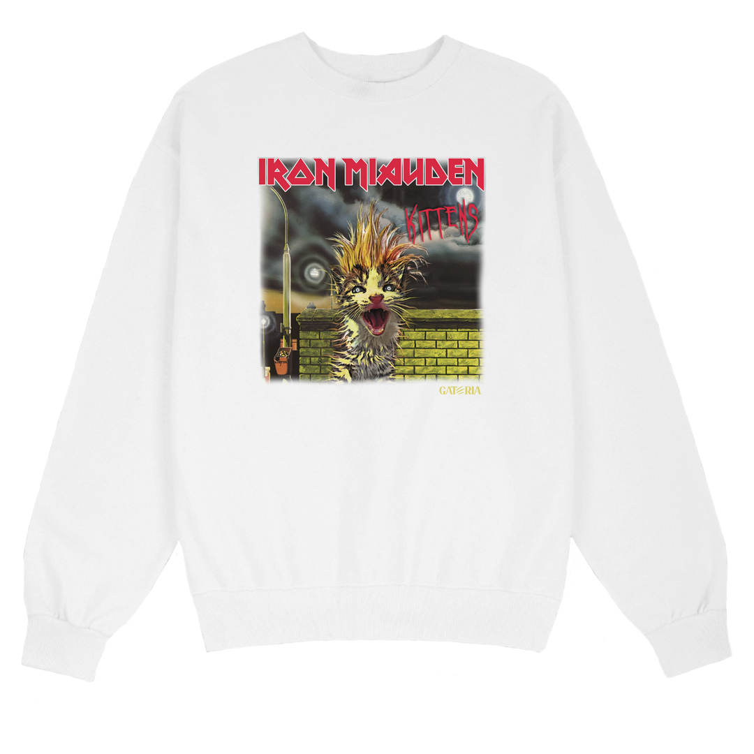 Nome do produto: Moletom Iron Miauden - Kittens - Branco