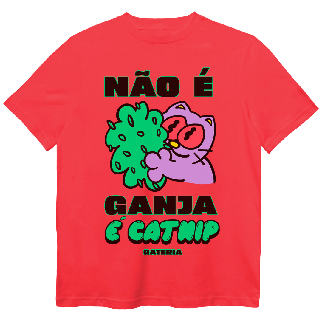 Nome do produto: Camiseta Não É Ganja, É Catnip