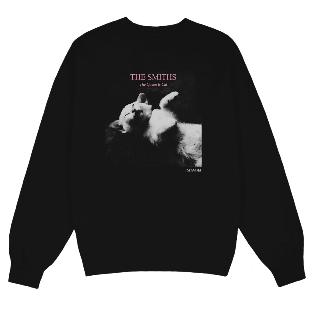 Nome do produto: Moletom The Smiths - The Queen Is Cat - Preto