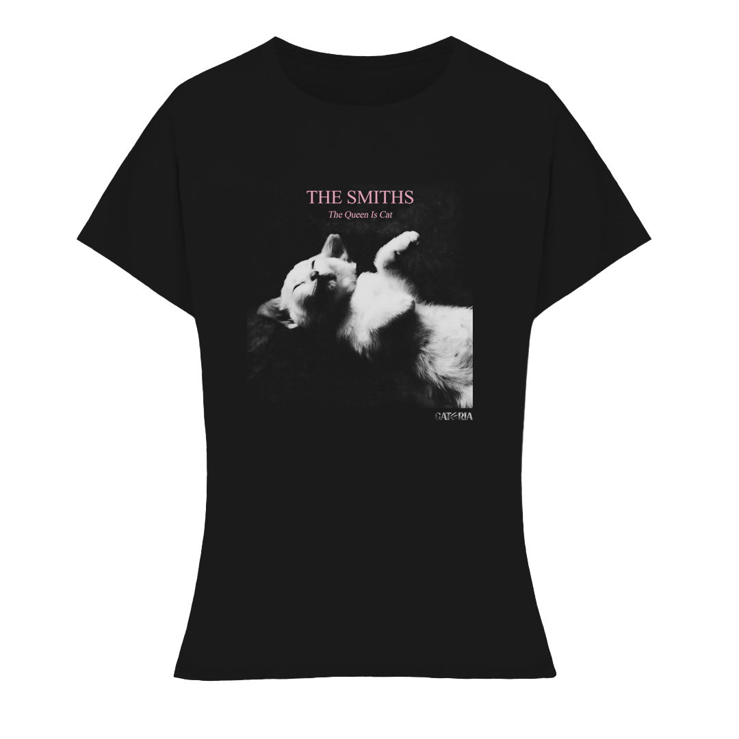 Nome do produto: Baby Look The Smiths - The Queen Is Cat - Preto