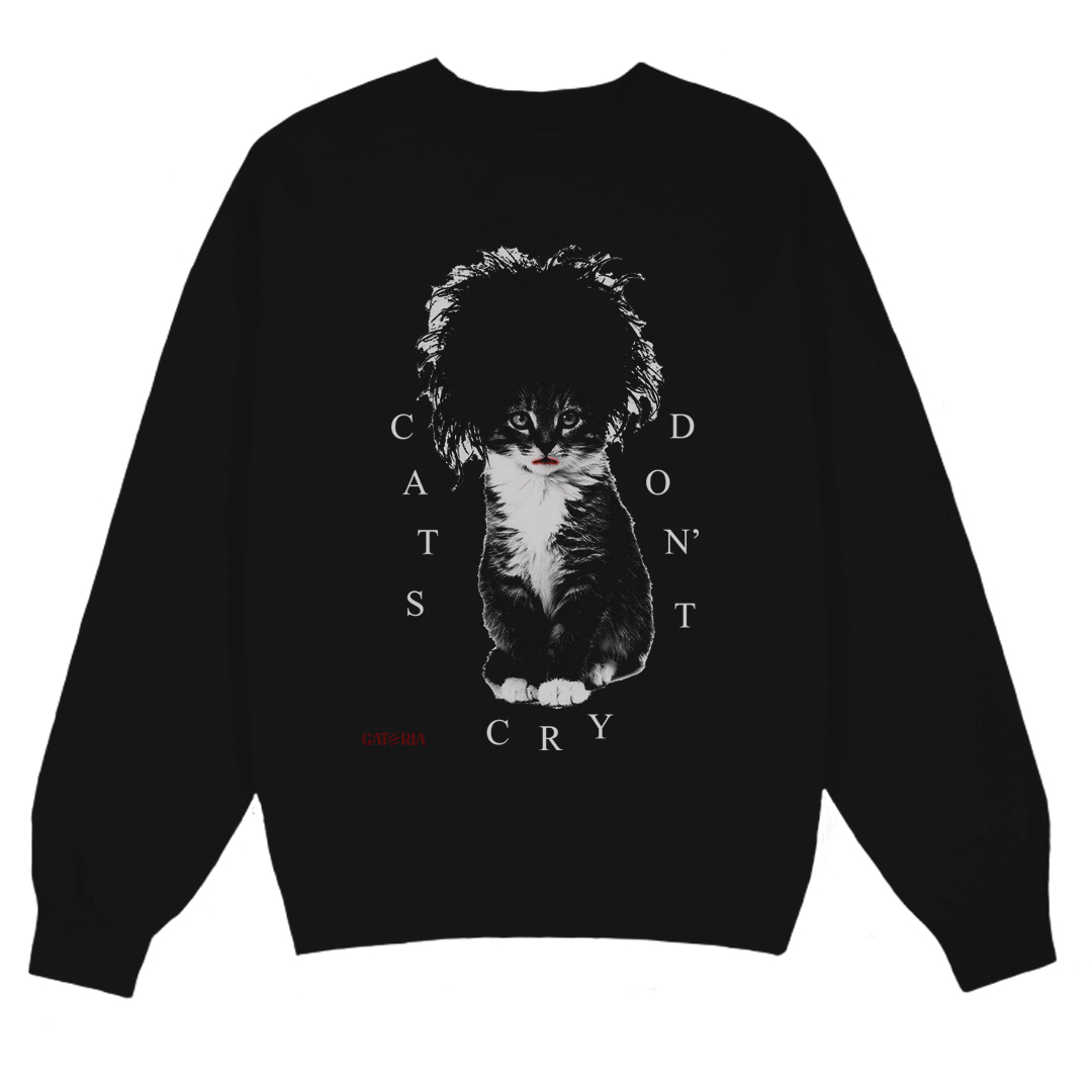 Nome do produto: Moletom The Cure - Cats Don\'t Cry - Preto