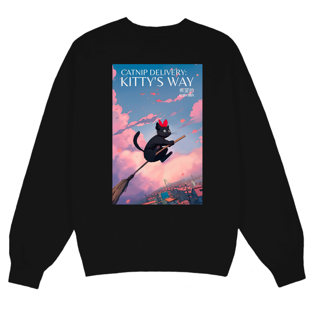 Nome do produto: Moletom O Seviço De Entrega Da Kiki - Catnip Delivery
