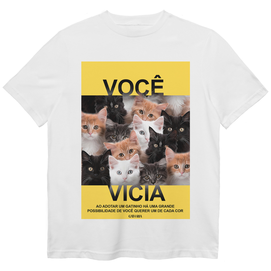 Nome do produto: Camiseta Você Vicia - Branco