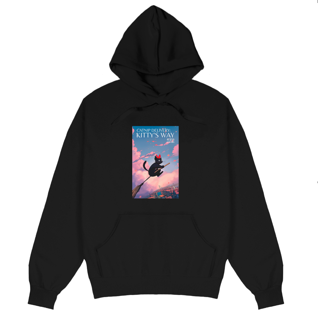 Nome do produto: Moletom Canguru O Serviço De Entrega Da Kiki - Catnip Delivery