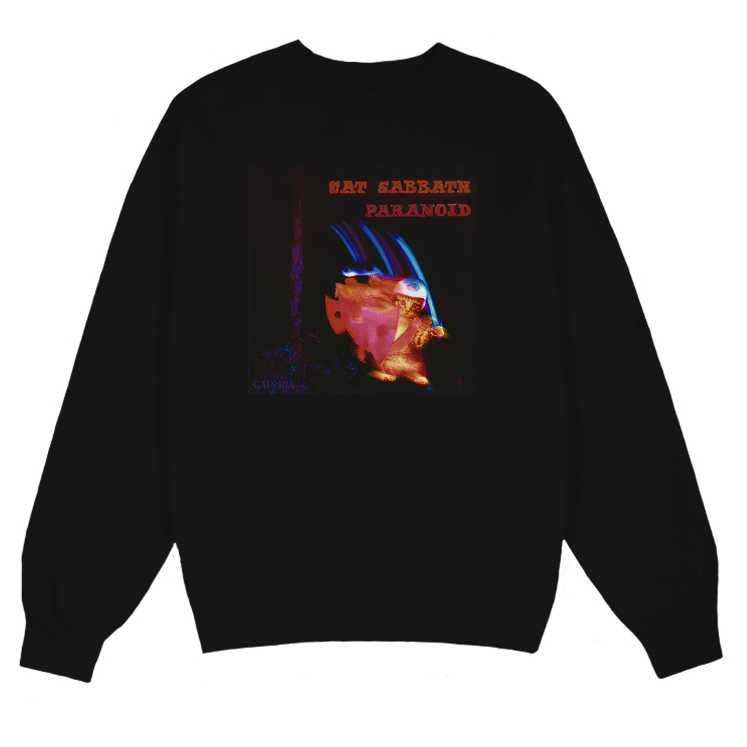 Nome do produto: Moletom Cat Sabbath - Paranoid - Preto