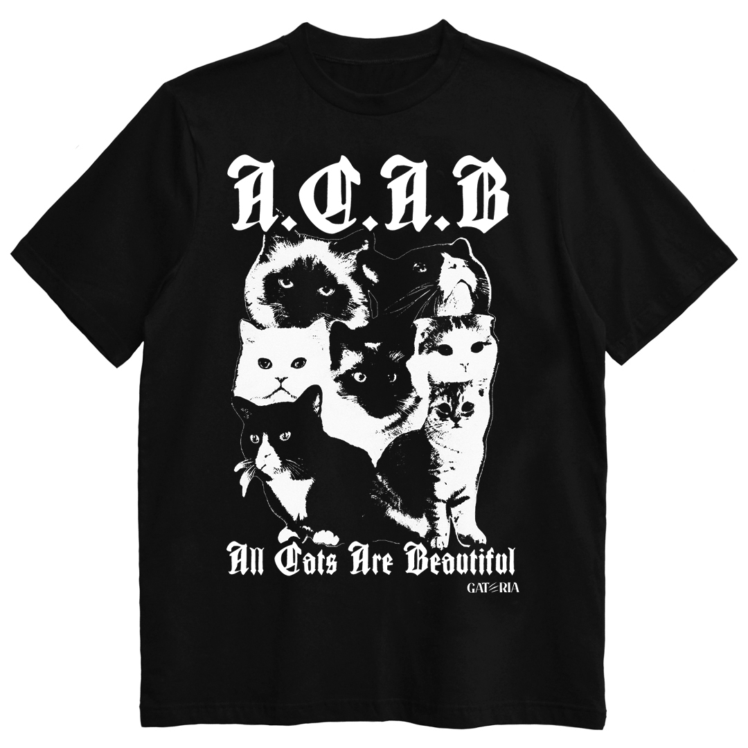 Nome do produto: Camiseta ACAB - All Cats Are Beautiful