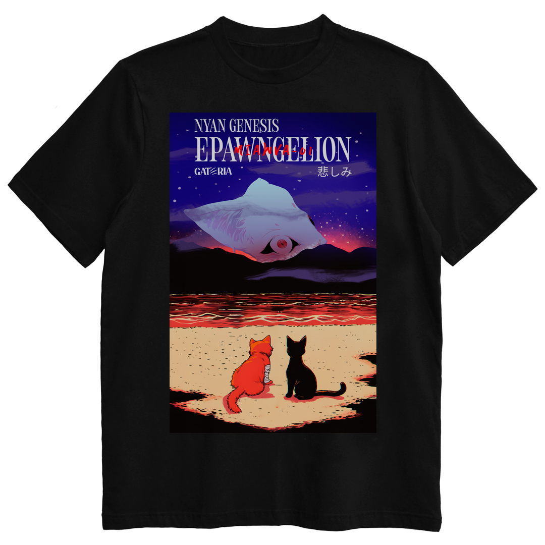 Nome do produto: Camiseta Evangelion - Nyan Genesis