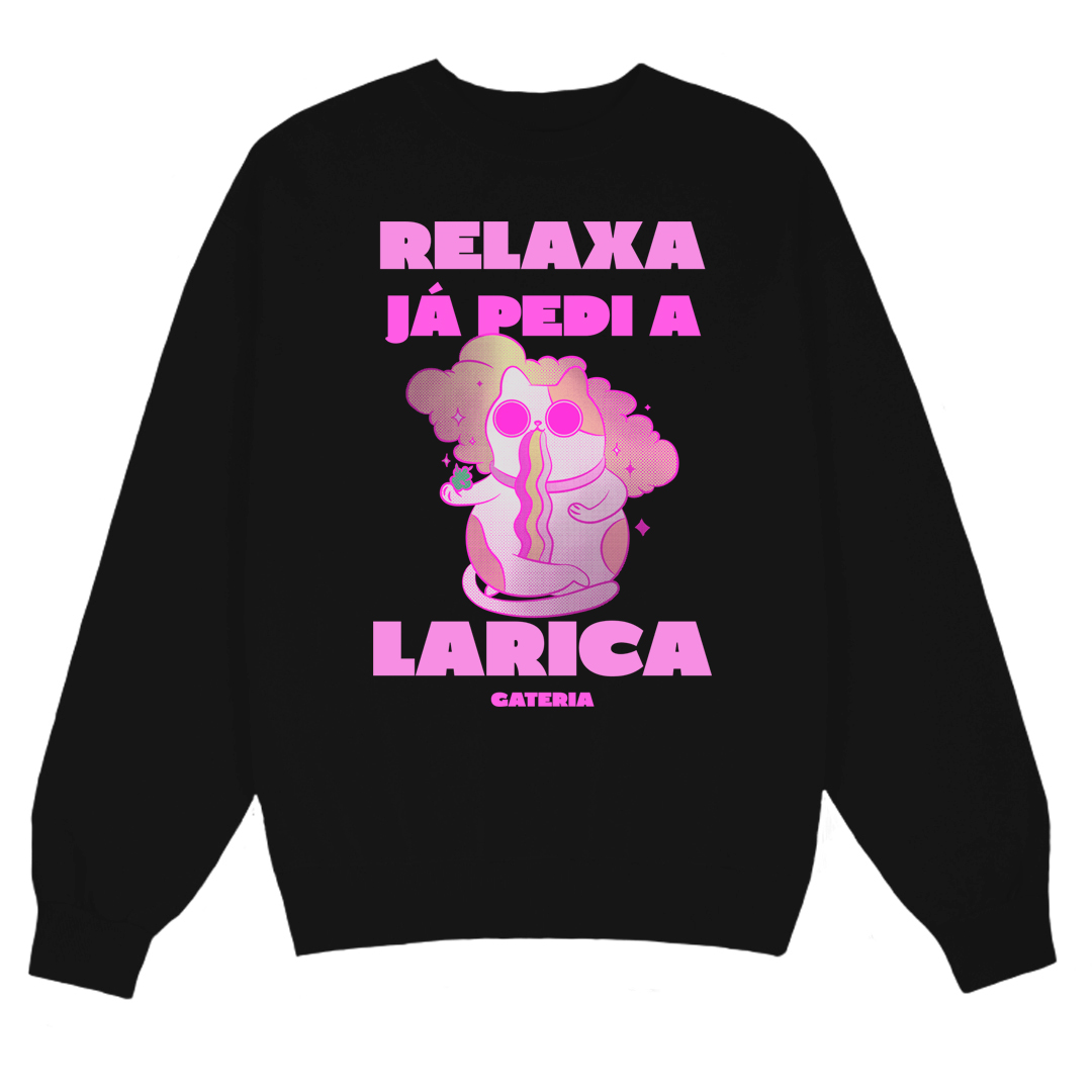 Nome do produto: Moletom Relaxa Já Pedi a Larica