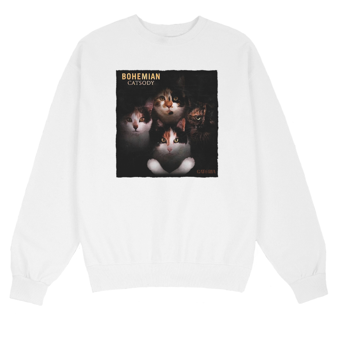 Nome do produto: Moletom Queen - Bohemian Catsody - Branco