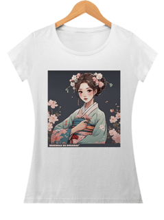 Baby Look Menina e flores