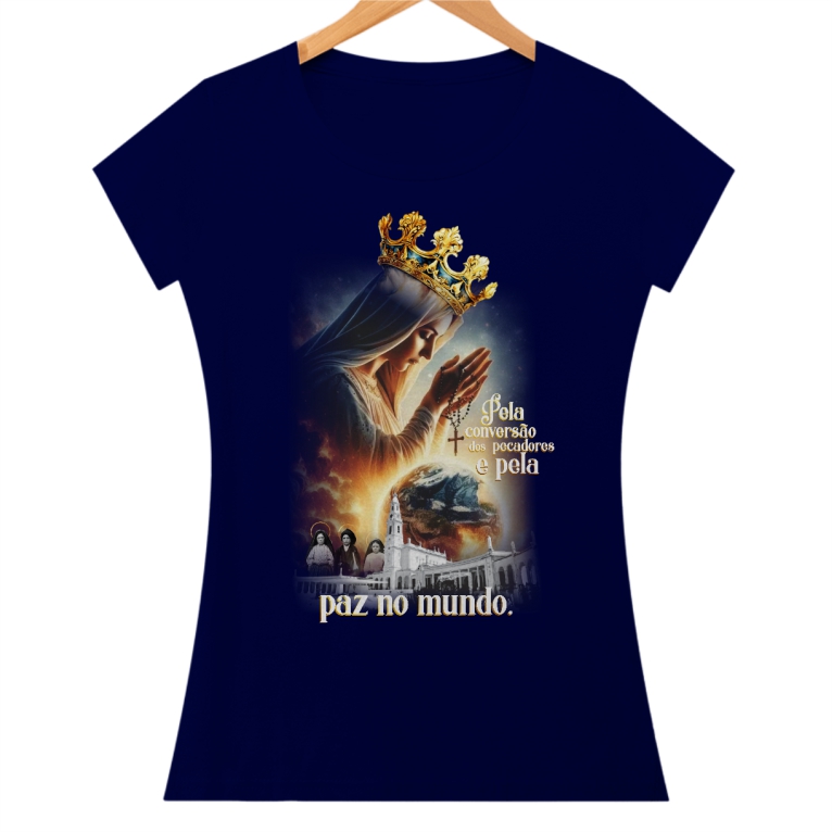 Nome do produto: BABY LOOK Nossa Senhora de Fátima