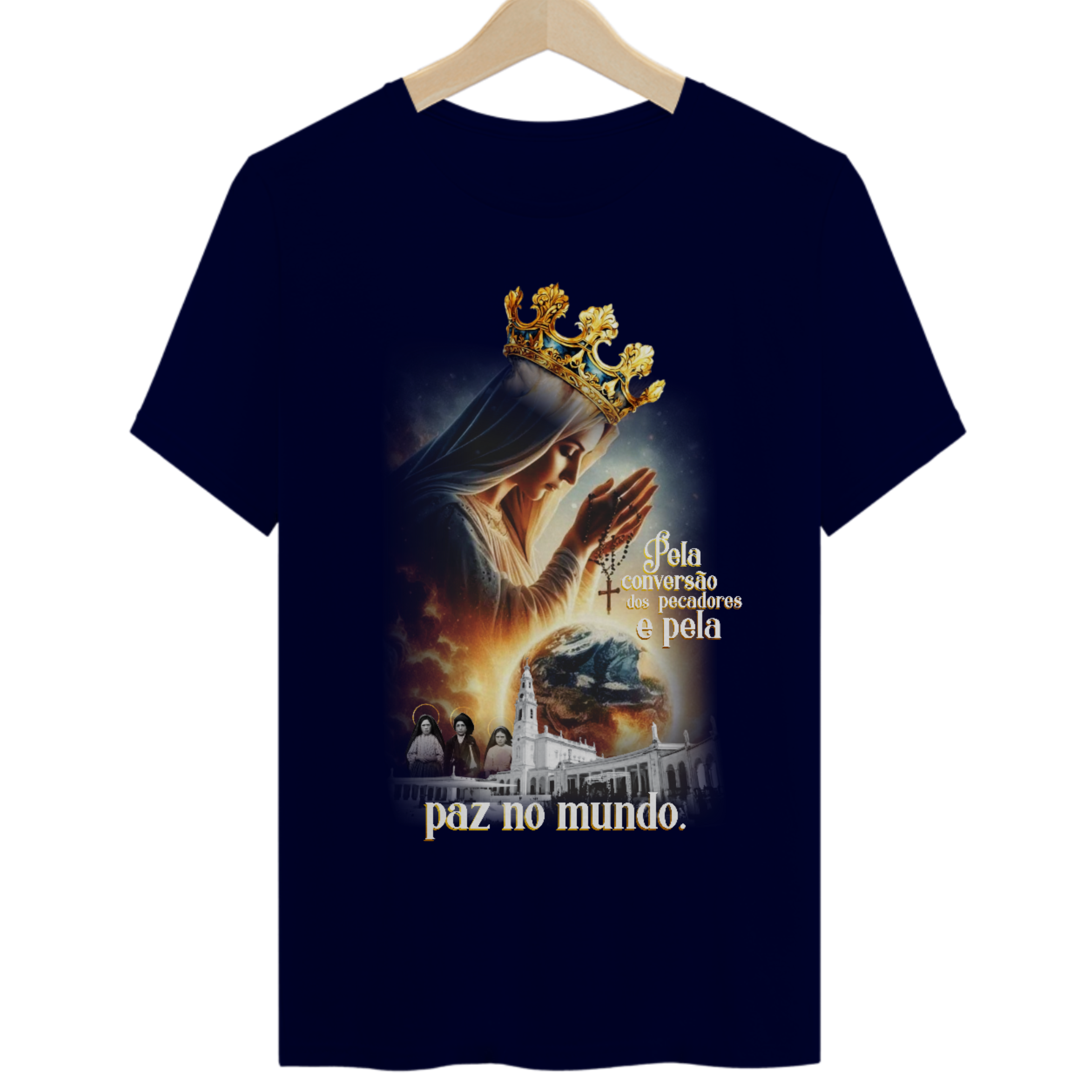 Nome do produto: Nossa Senhora de Fátima - Camiseta Premium