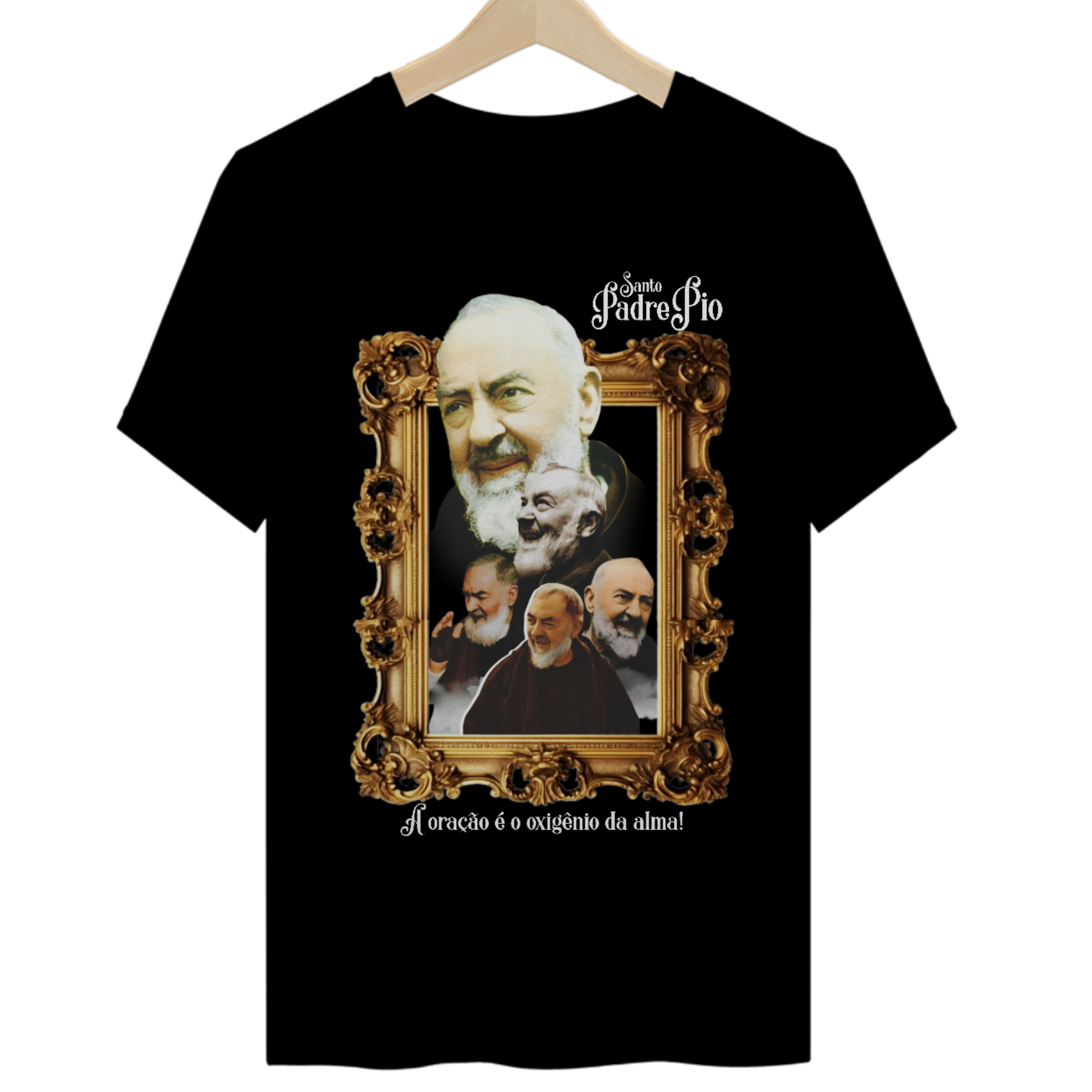 Nome do produto: Santo Padre Pio - Camiseta Premium