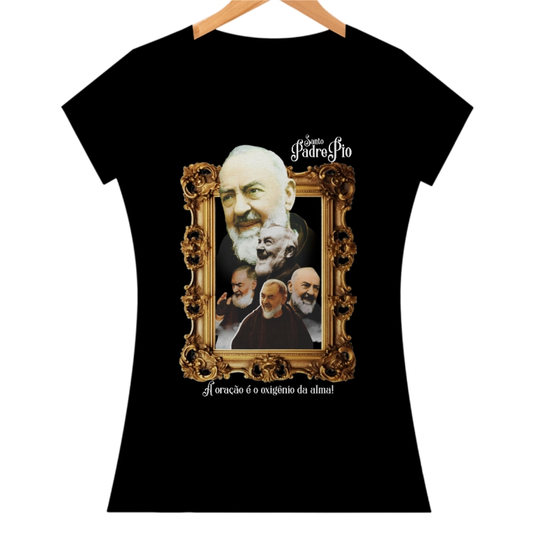 Nome do produto: BABY LOOK Santo Padre Pio