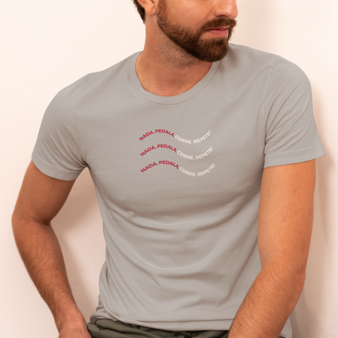 T - Shirt Nada, Pedala, Corre, Repete