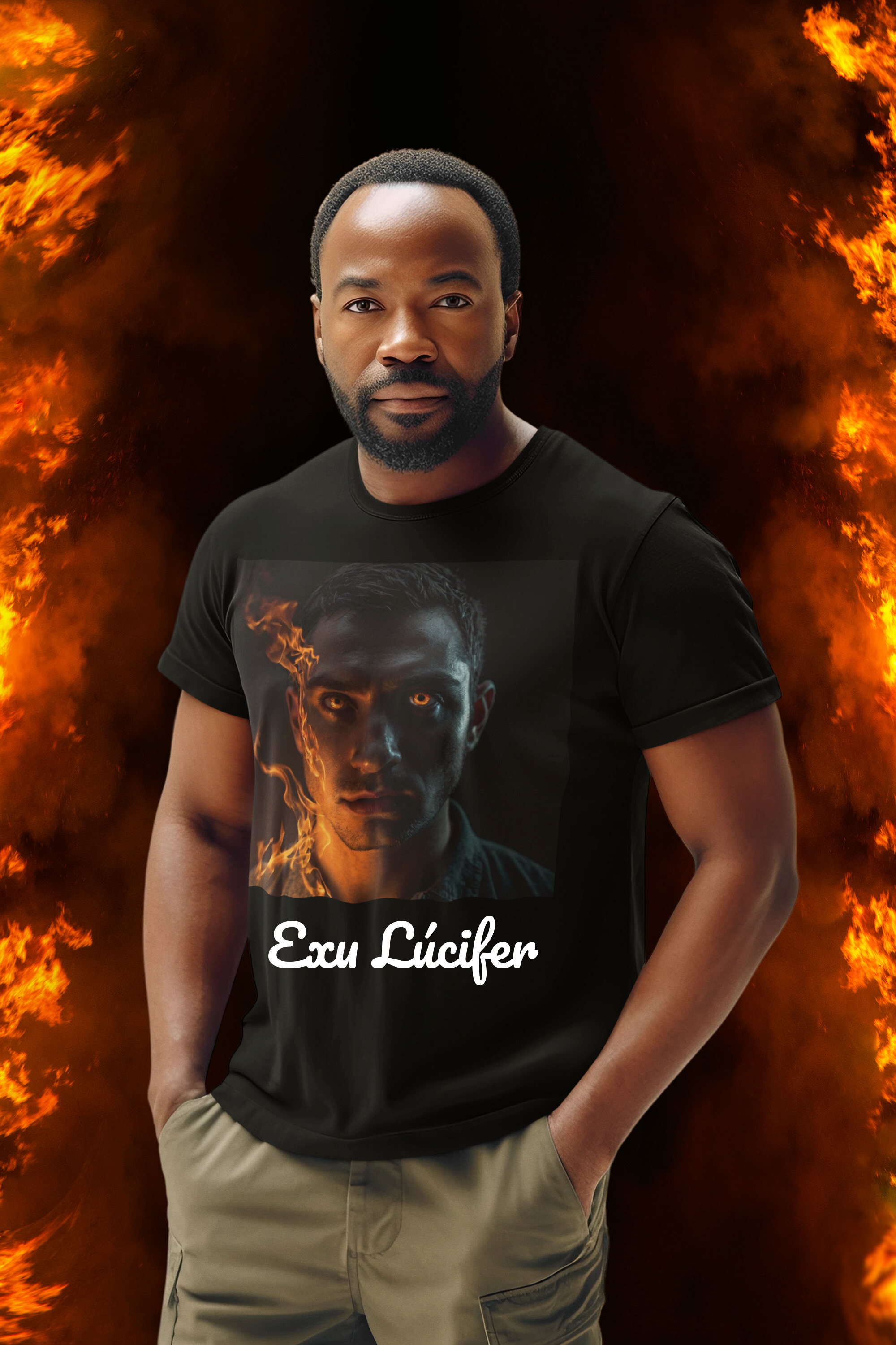 Nome do produto: Camiseta Exu Lúcifer