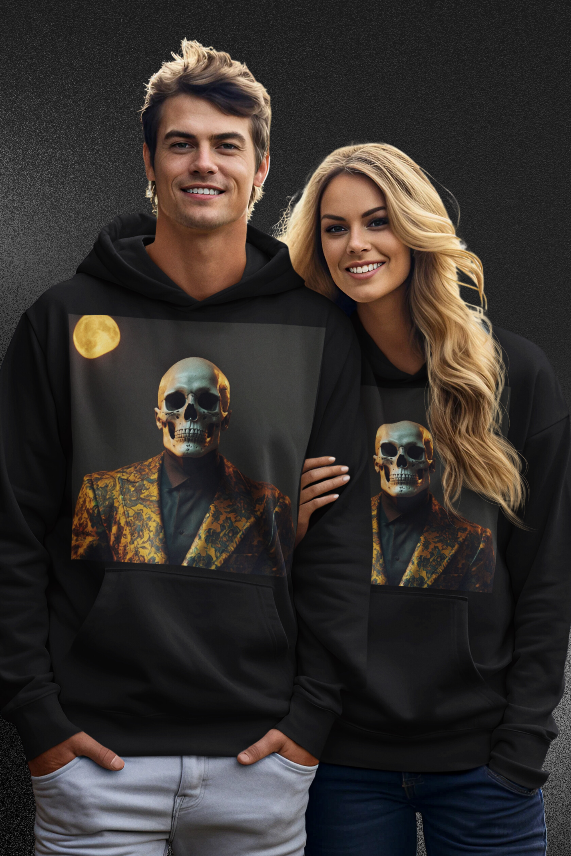 Nome do produto: Moletom Canguru Caveira