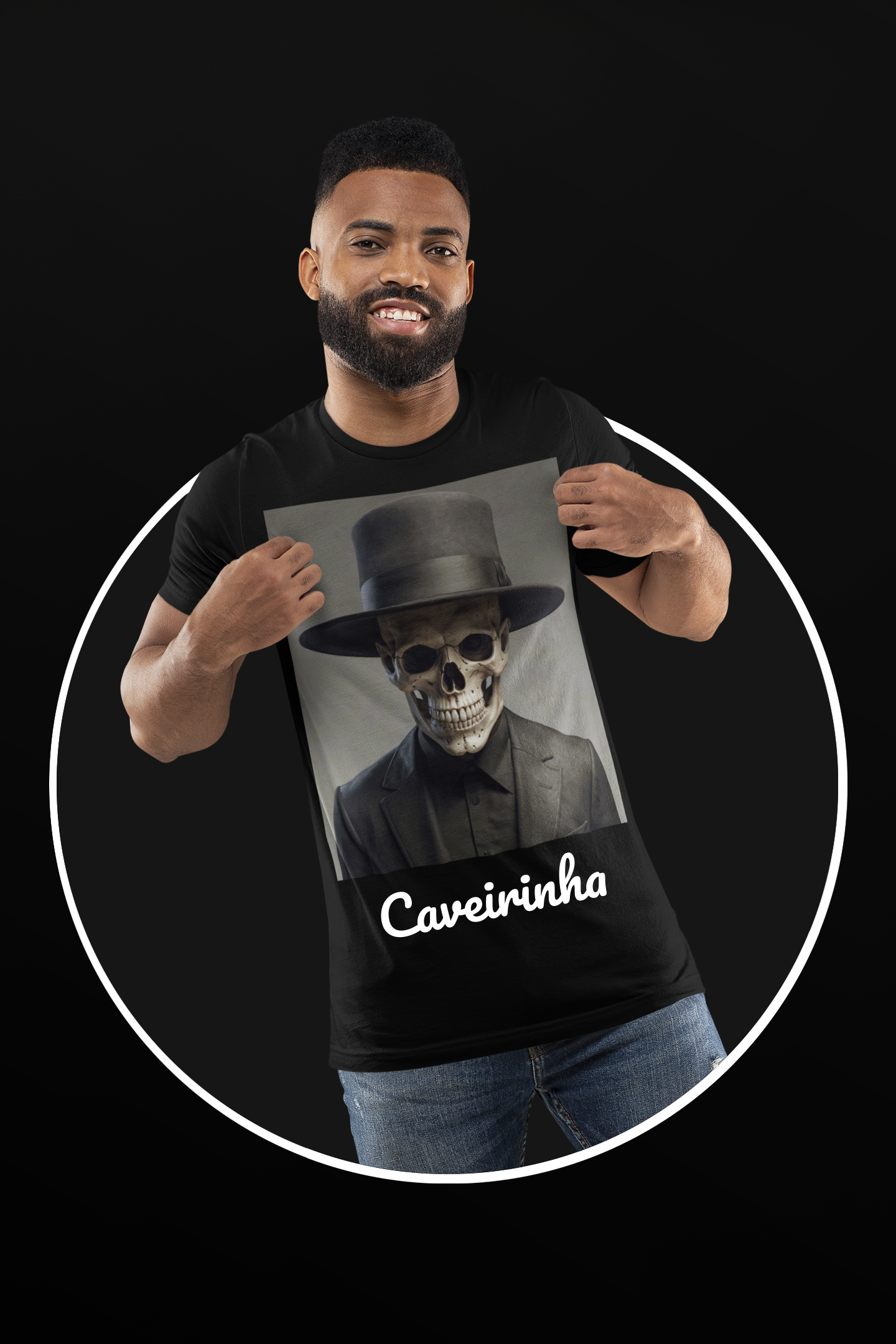 Nome do produto: Camiseta Caveirinha