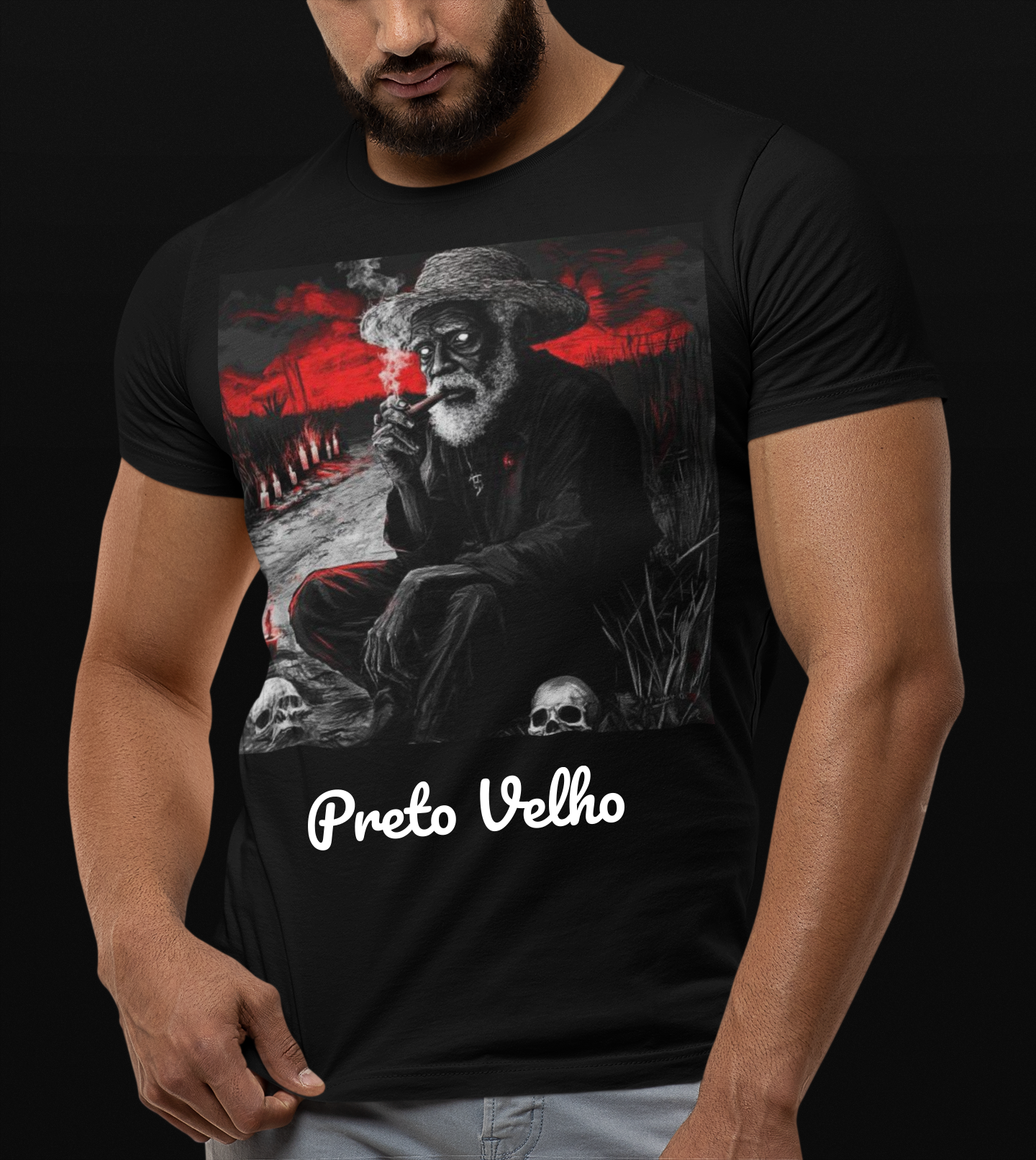 Nome do produto: Camiseta Preto Velho