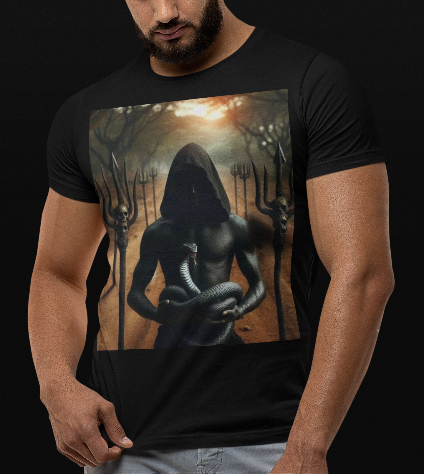Nome do produto: Camiseta exu Cobra