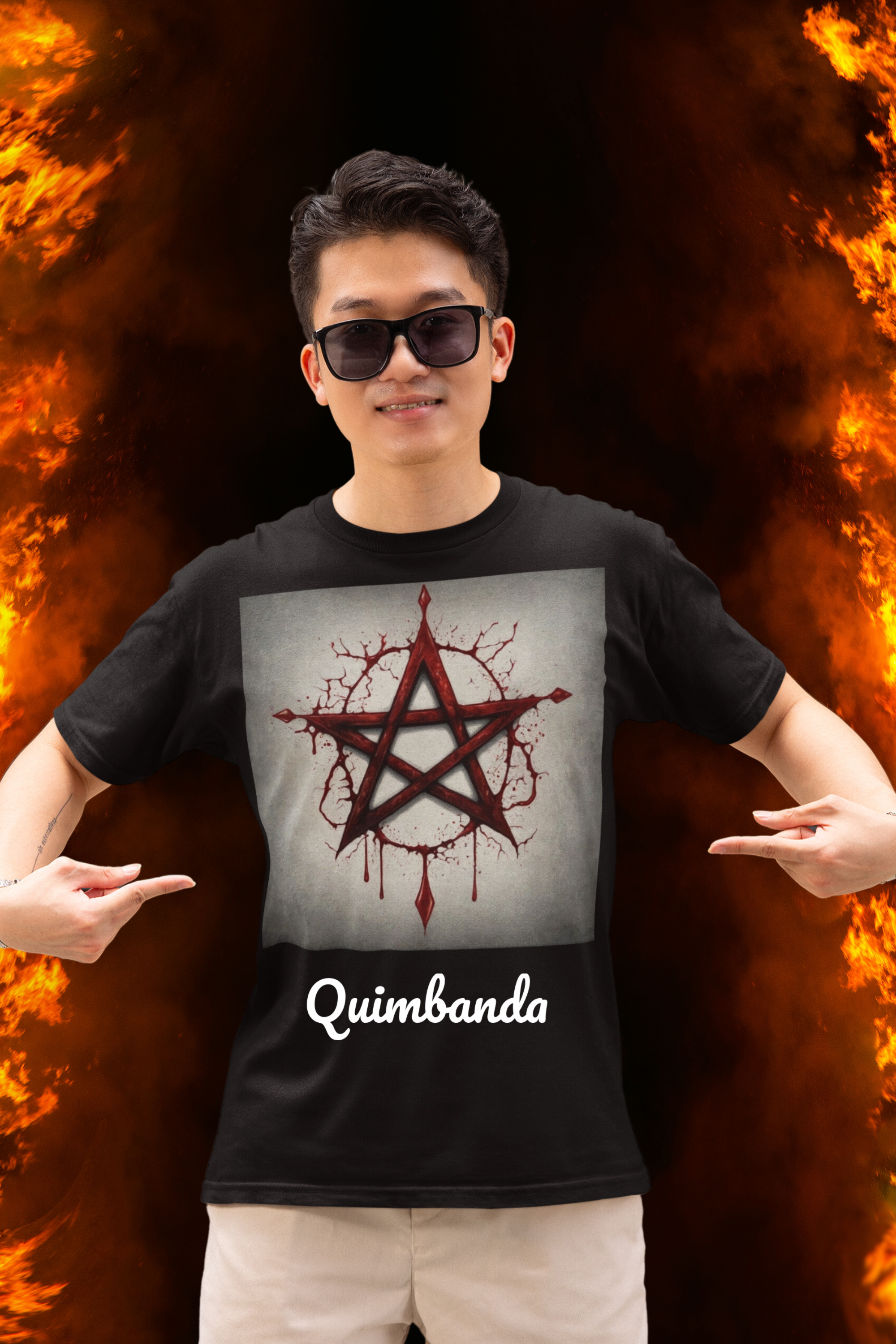Nome do produto: Camiseta quimbanda