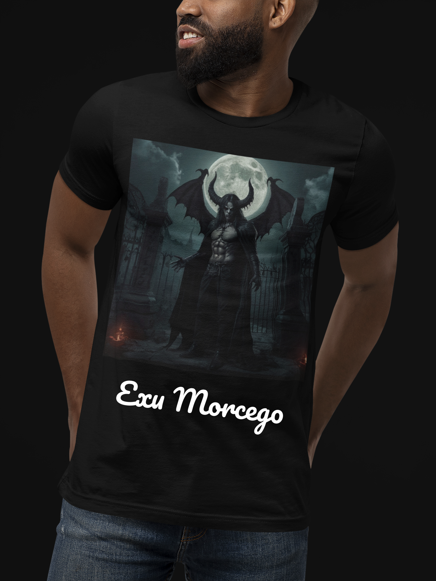 Nome do produto: Camiseta Exu Morcego