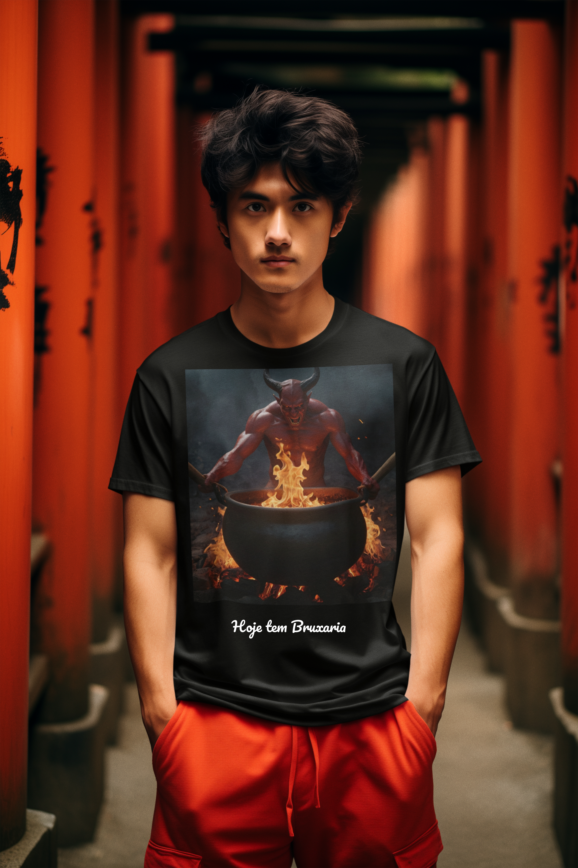 Nome do produto: Camiseta hoje tem Bruxaria