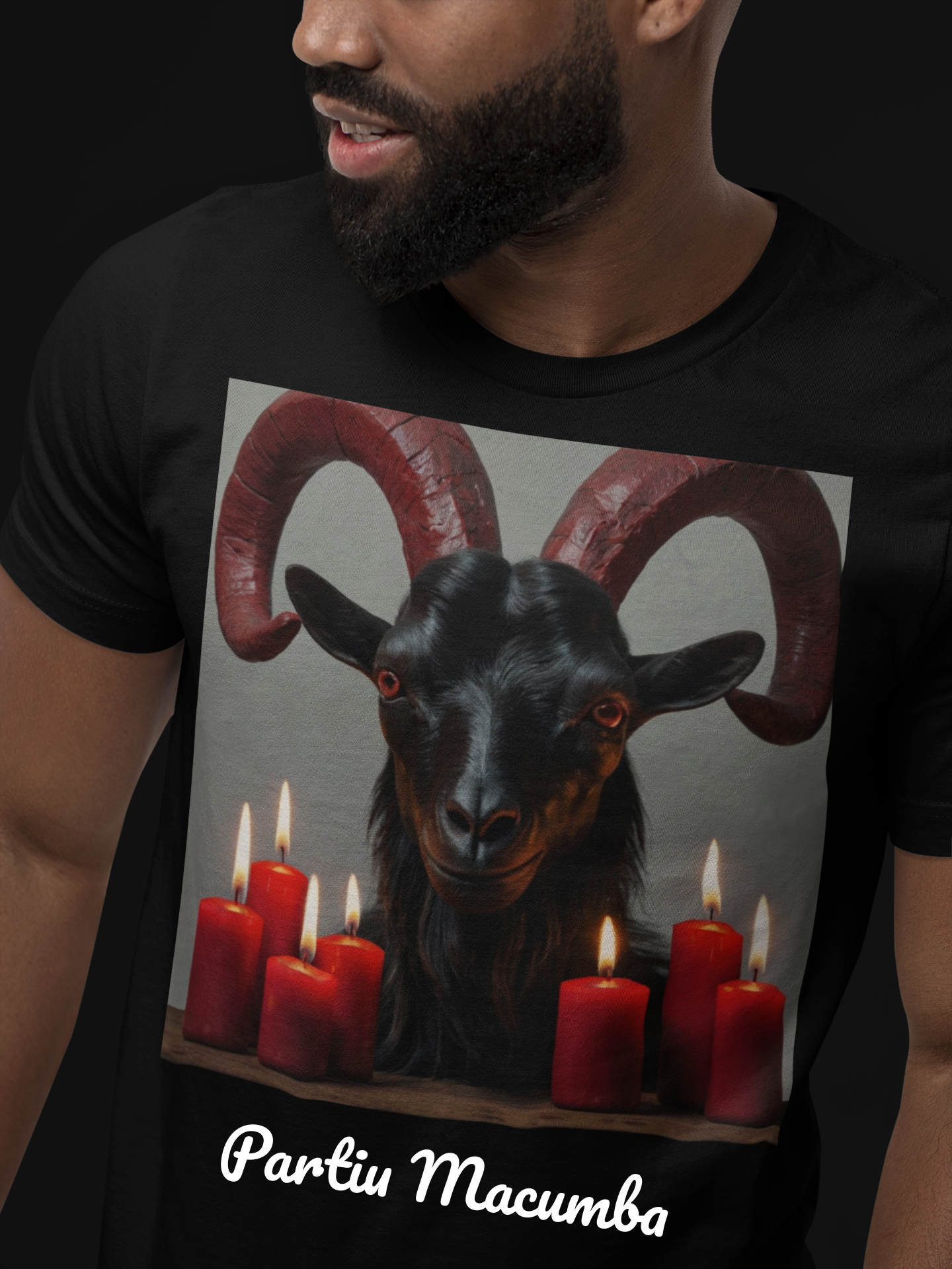 Nome do produto: Camiseta Partiu Macumba