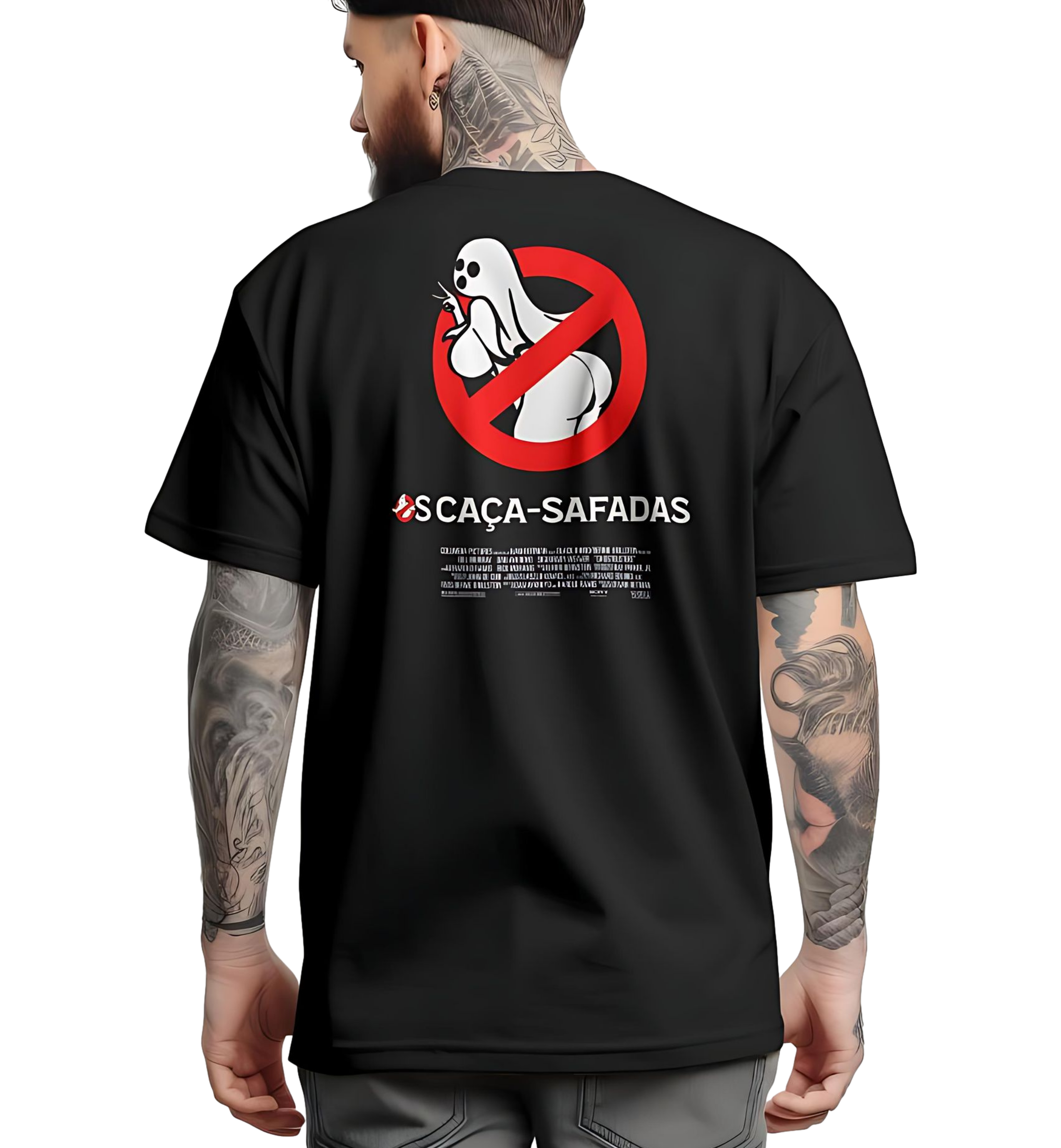 OS CAÇA-SAFADAS (ESTAMPA NAS COSTAS)