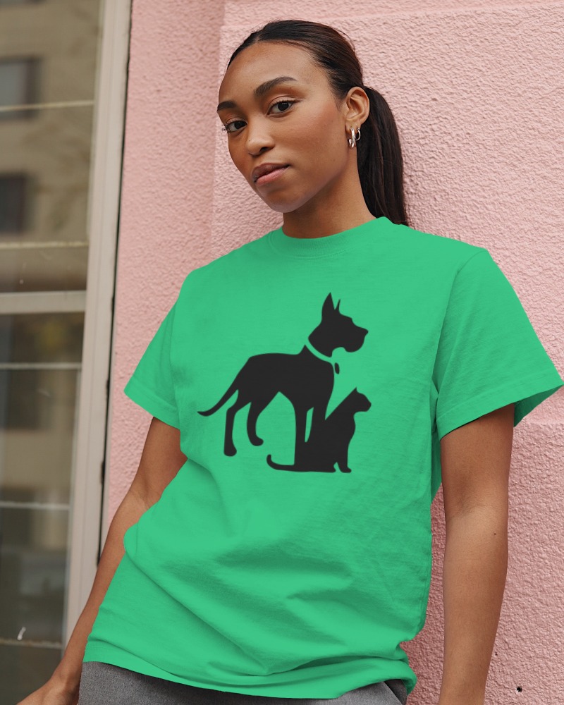Camiseta Feminina Baby Long Quality - Dogs and Cats