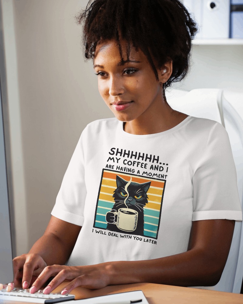 Camiseta Feminina Quality - My Coffee and I