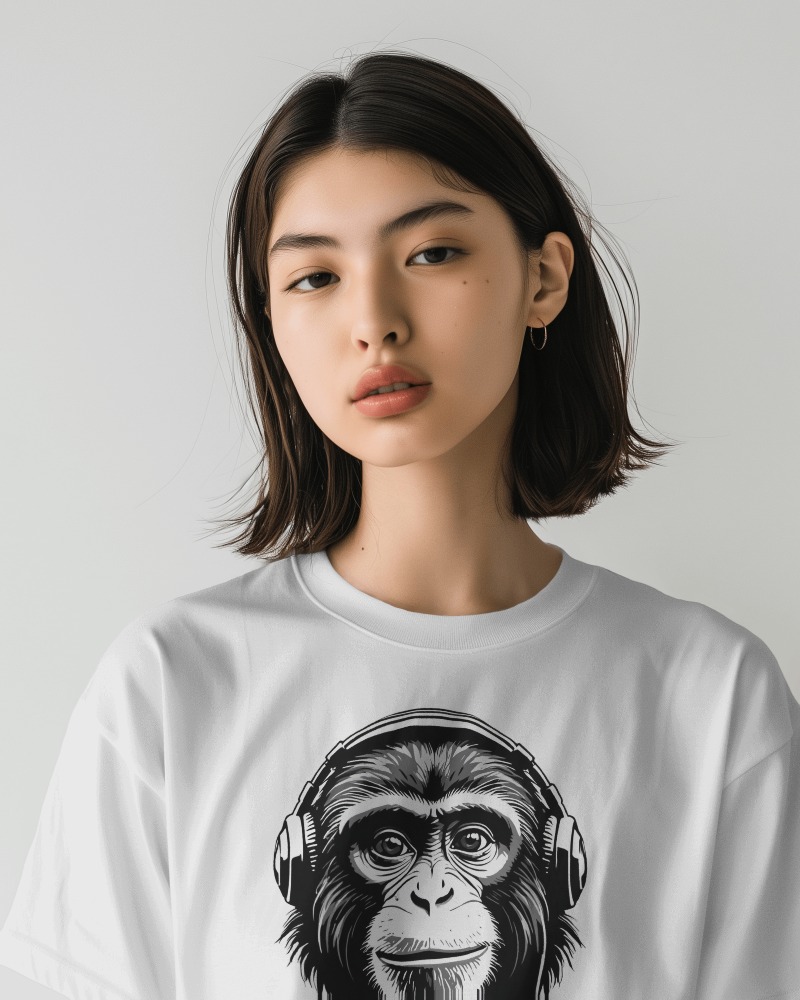 Camiseta Feminina Classic - Headphone Monkey