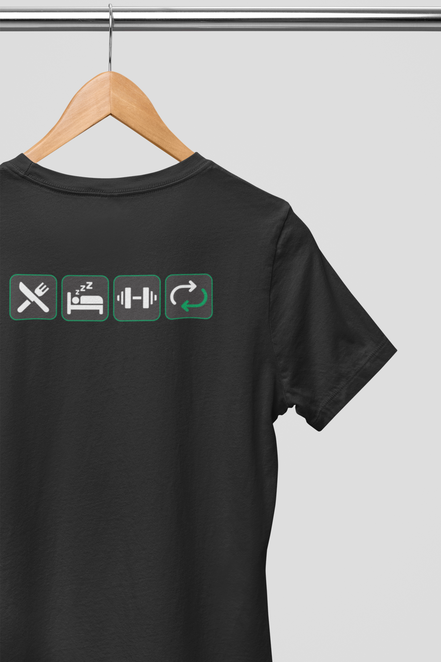 Comer, dormir, treinar, repetir