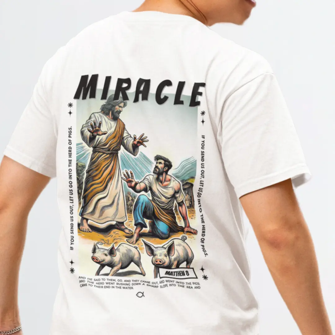 Nome do produto: Camiseta Unissex - O milagre da libertação