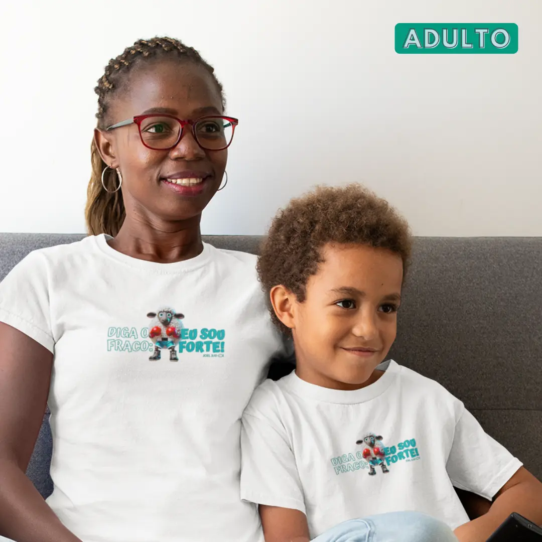 Nome do produto: Camiseta Unissex - Adulto - Eu sou forte