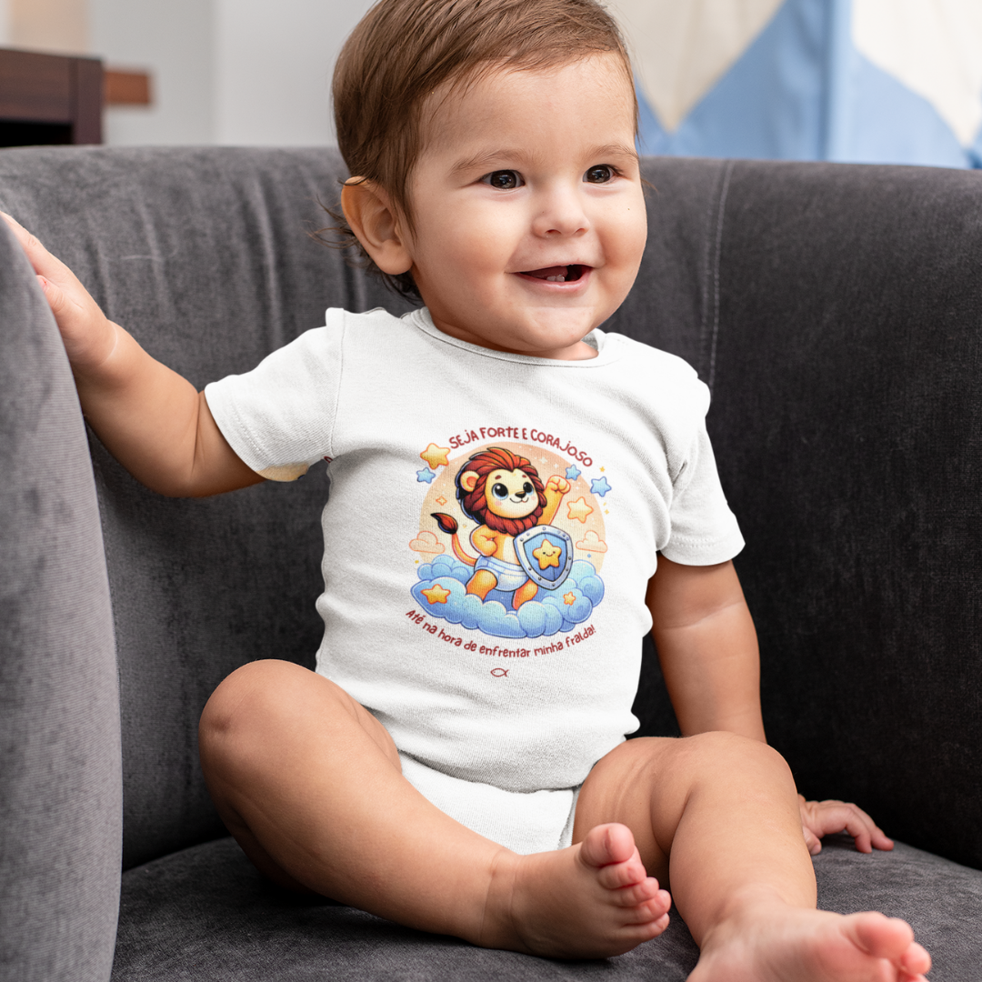 Nome do produto: Body Seja forte e corajoso