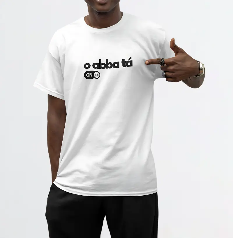 Nome do produto: Camiseta Unissex - O Abba tá ON