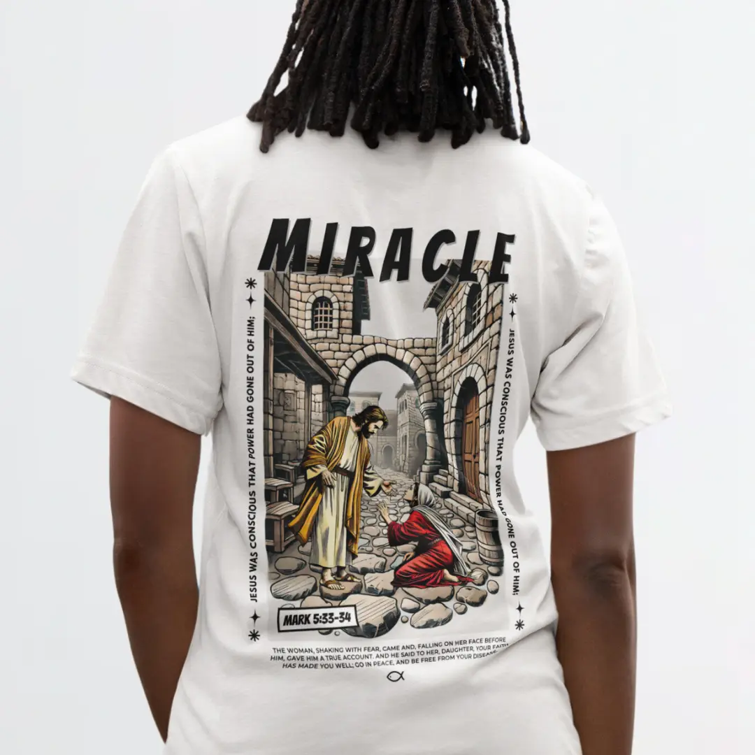 Nome do produto: Camiseta Unissex - O milagre da cura