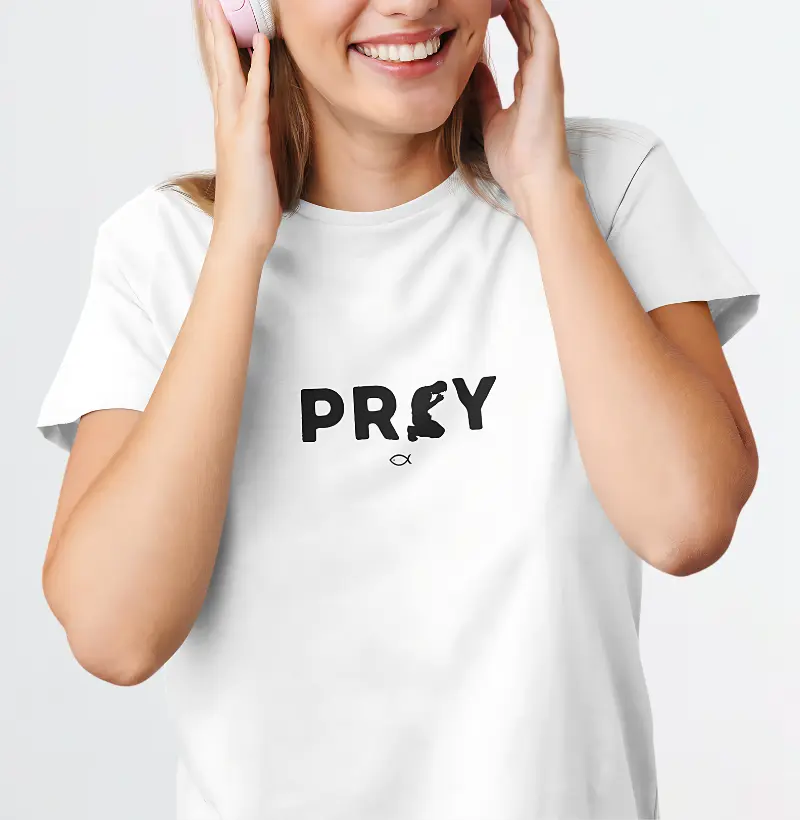 Nome do produto: Camiseta Unissex - Pray