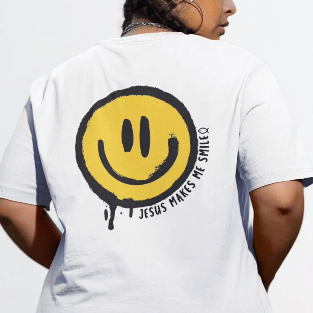 Nome do produto: Camiseta Unissex - Jesus makes me smile