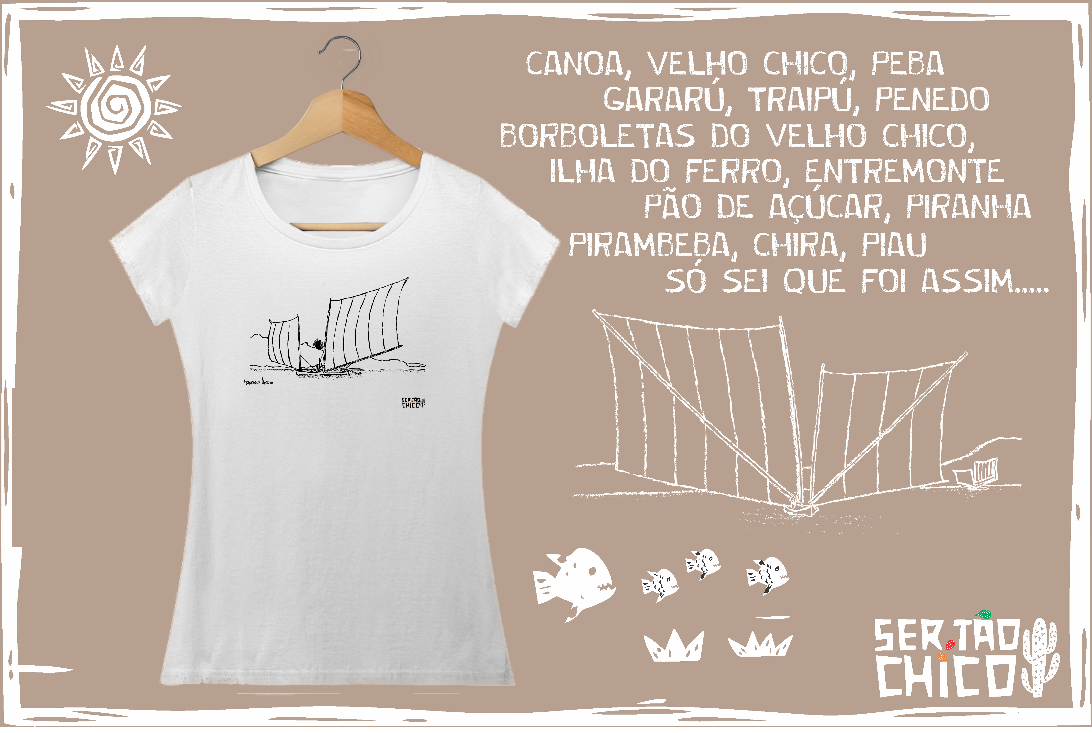 BORBOLETAS DO VELHO CHICO / GRAVURA - CANOA (2)