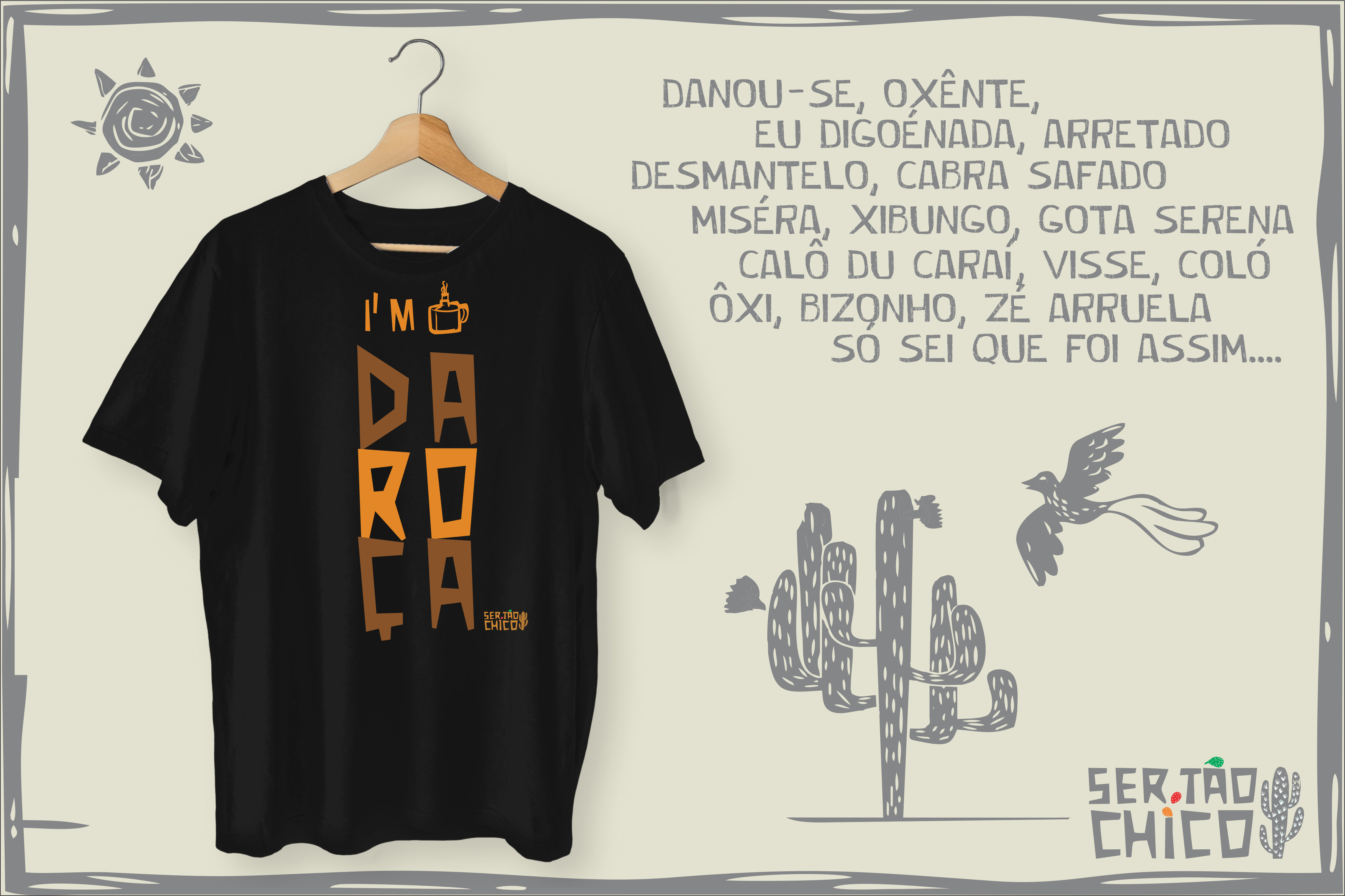 XILOSA - I'M DA ROÇA - MALHA ESCURA