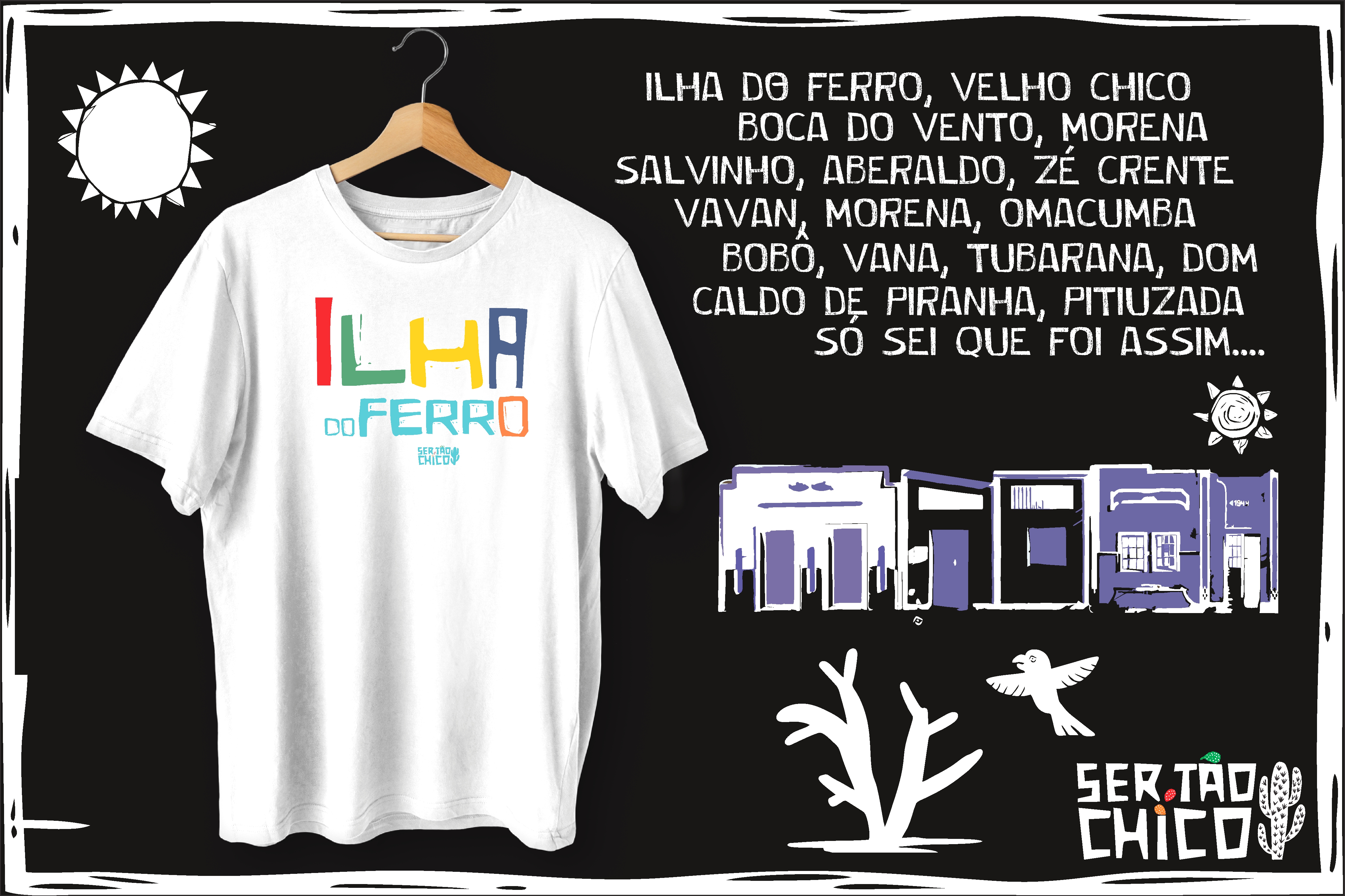 ILHA DO FERRO 2 LETRAS COLORIDAS 