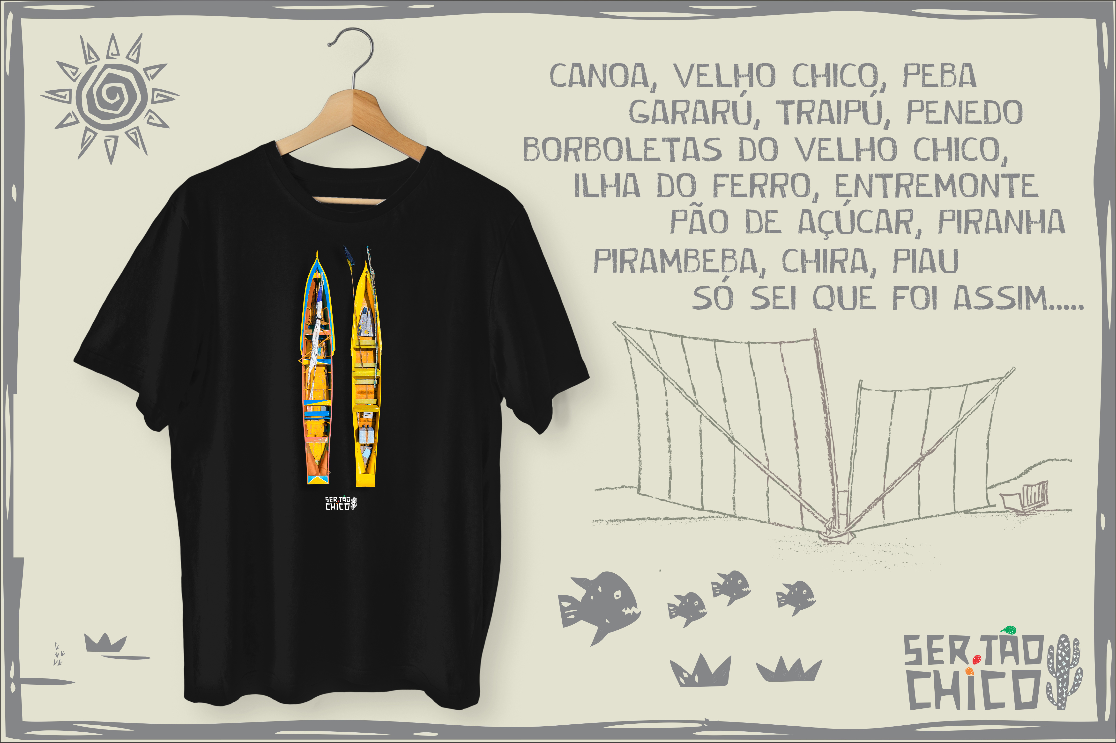 PLUS SIZE - Coleção BORBOLETAS DO VELHO CHICO