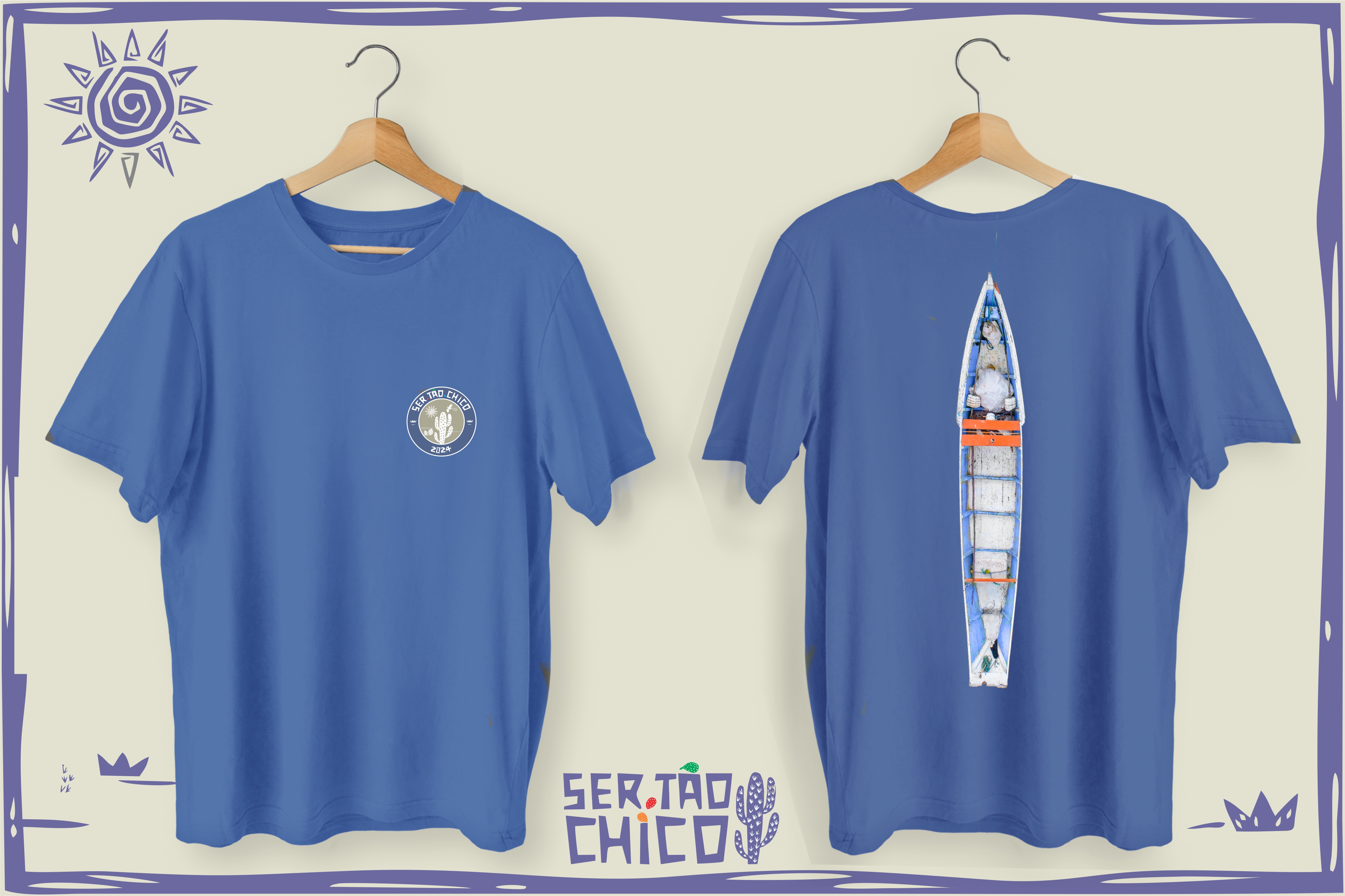  BORBOLETAS DO VELHO CHICO - BARCO AZUL CLARO - FRENTE E VERSO