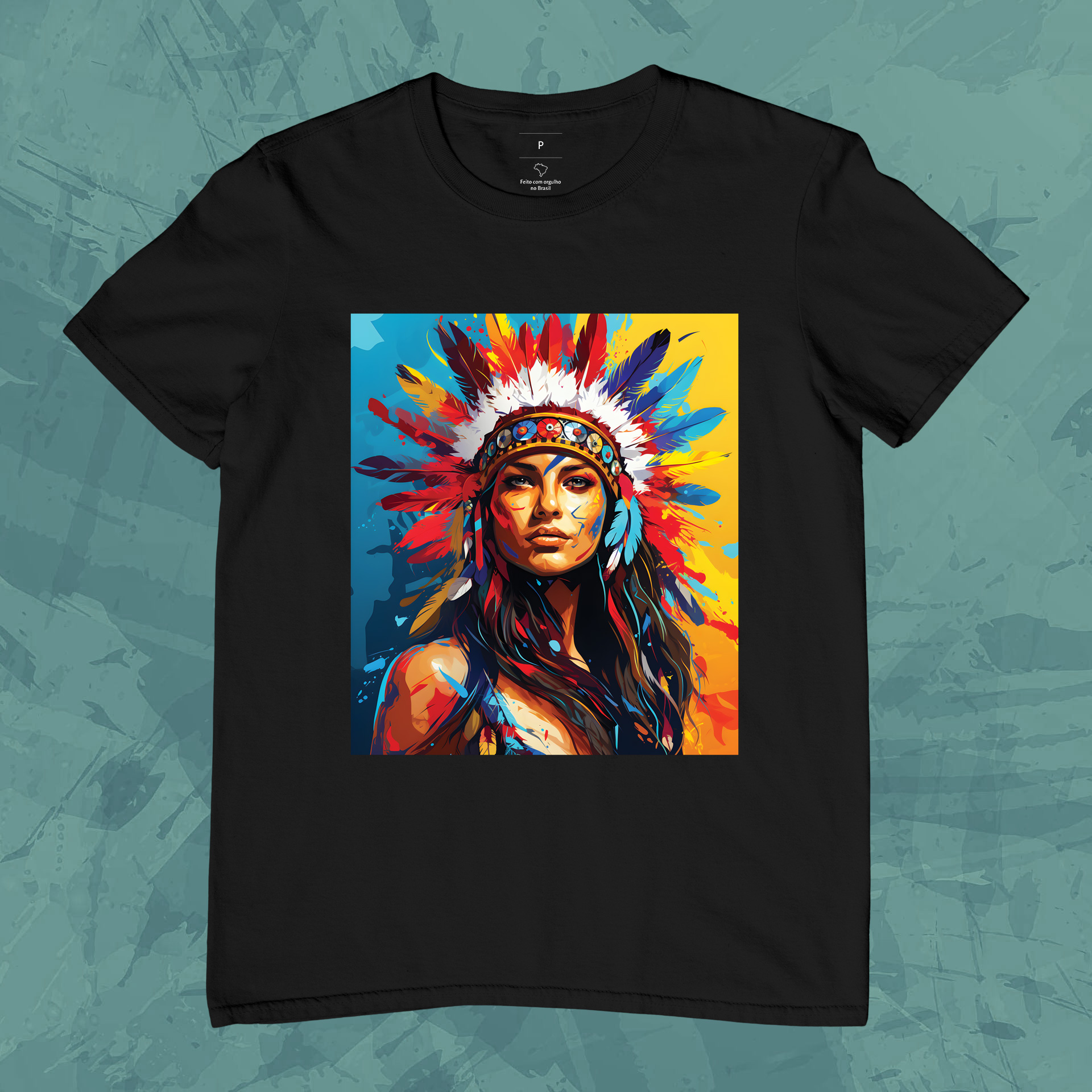 Nome do produto: Camiseta - Índia Vibrante